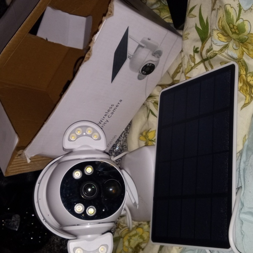 Solar security camera